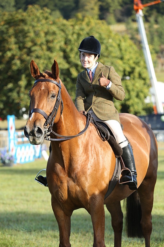 Daisy and LVS Jackpot smiling in the ring at Henley Show